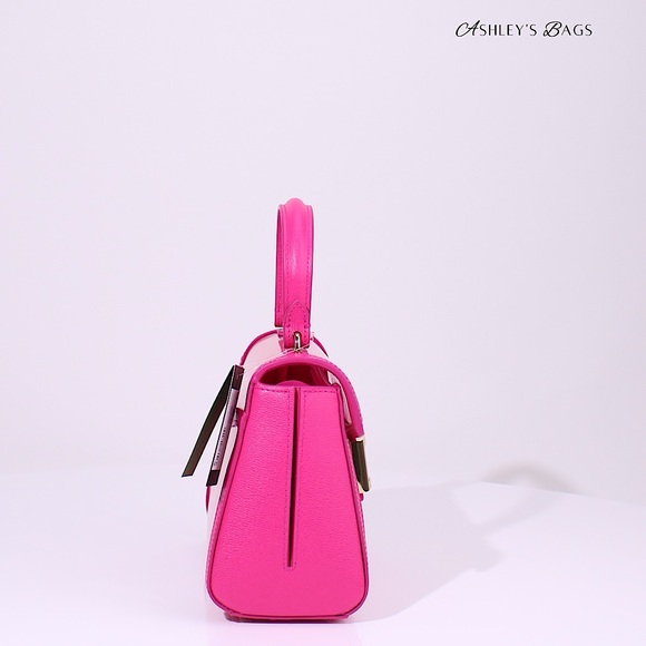 Kate Spade Katy Coated Mesh Small Top-handle Bag In Wild Raspberry - Picture 3 of 12